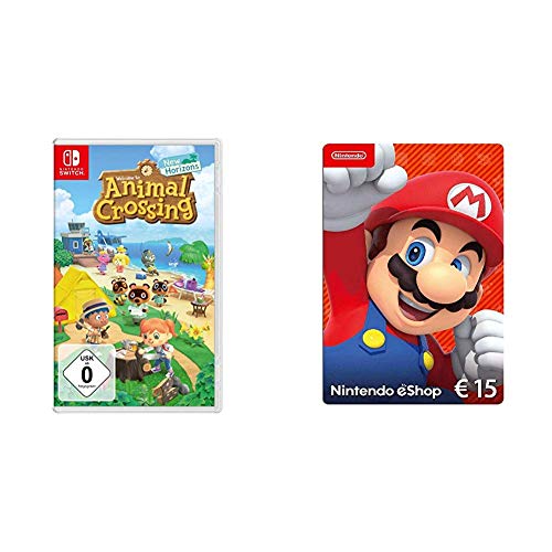 Animal Crossing: New Horizons [Nintendo Switch] Spiel & Nintendo eShop Card | 15 EUR Guthaben | Download Code von Nintendo