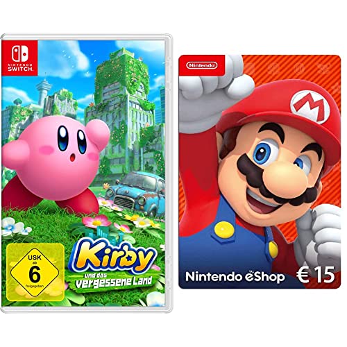 Kirby und das vergessene Land - [Nintendo Switch] + 15 EUR Guthaben (Switch Download Code) von Nintendo