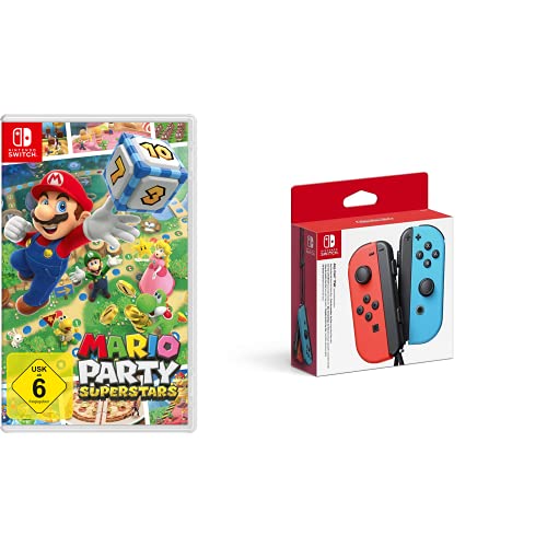 Mario Party Superstars [Nintendo Switch] + Nintendo Joy-Con 2er-Set Neon-Rot/Neon-Blau von Nintendo