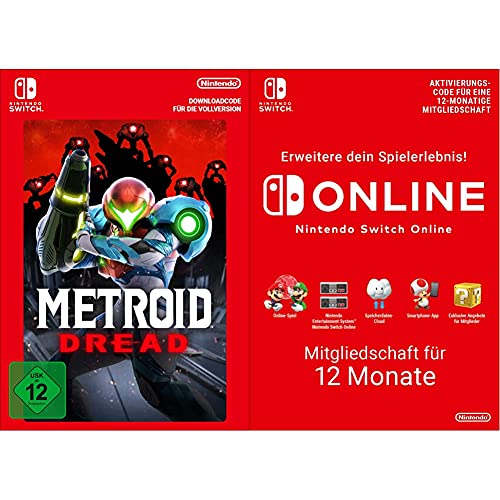 Metroid Dread Standard (Nintendo Switch - Download Code) + Switch Online Mitgliedschaft - 12 Monate (Switch Download Code) von Nintendo