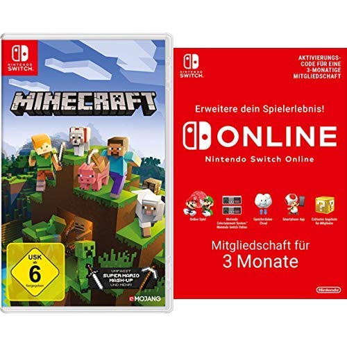 Minecraft: Nintendo Switch Edition [Nintendo Switch] + Switch Online 3 Monate [Download Code] von Nintendo