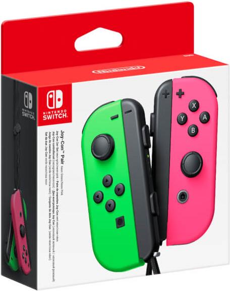 NINTENDO Joy-Con(Left & Right) - Game Pad - kabellos - Neongr�n, Neon Pink (Packung mit 2) - f�r Nintendo Switch von Nintendo