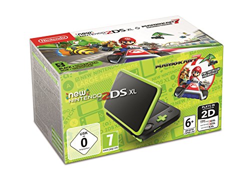 New Nintendo 2DS XL Schwarz + Apfelgrün inkl. Mario Kart 7 von Nintendo