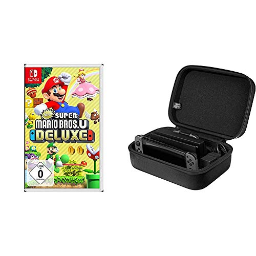 New Super Mario Bros. U Deluxe - [Nintendo Switch] & Amazon Basics - Reise- und Aufbewahrungsbox f√ºr die Nintendo Switch, Schwarz von Nintendo