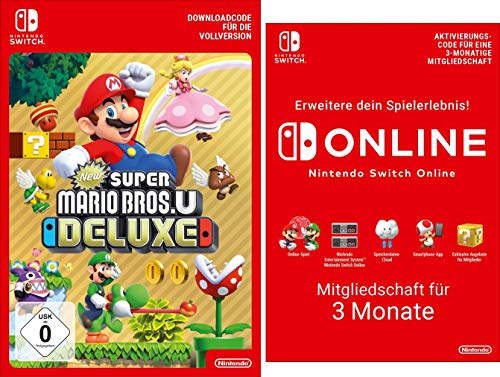 New Super Mario Bros. U Deluxe [Switch Download Code] + Switch Online 3 Monate [Download Code] von Nintendo