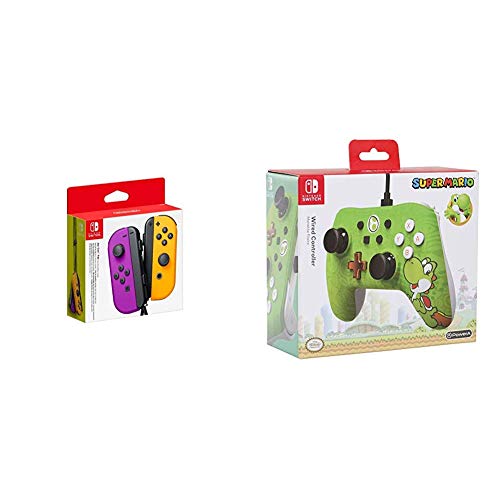 Nintendo Joy-Con 2er-Set, neon-lila/neon-orange & Switch Iconic CTR. Yoshi [ ] von Nintendo