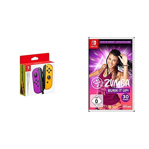 Nintendo Joy-Con 2er-Set, neon-lila/neon-orange & Zumba Burn it Up - [Nintendo Switch] von Nintendo