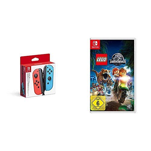 Nintendo Joy-Con 2er-Set Neon-Rot/Neon-Blau & LEGO Jurassic World - [Nintendo Switch] von Nintendo