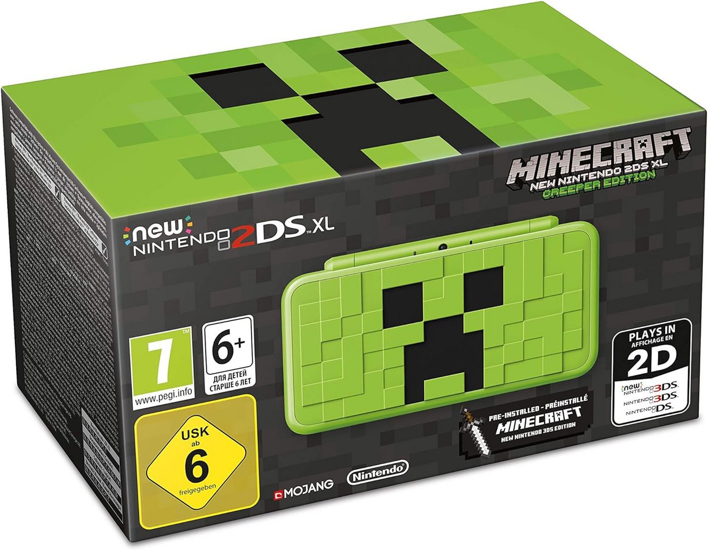 Nintendo New 2DS XL - Konsole Creeper Limited Edition Minecraft Pre Installed von Nintendo