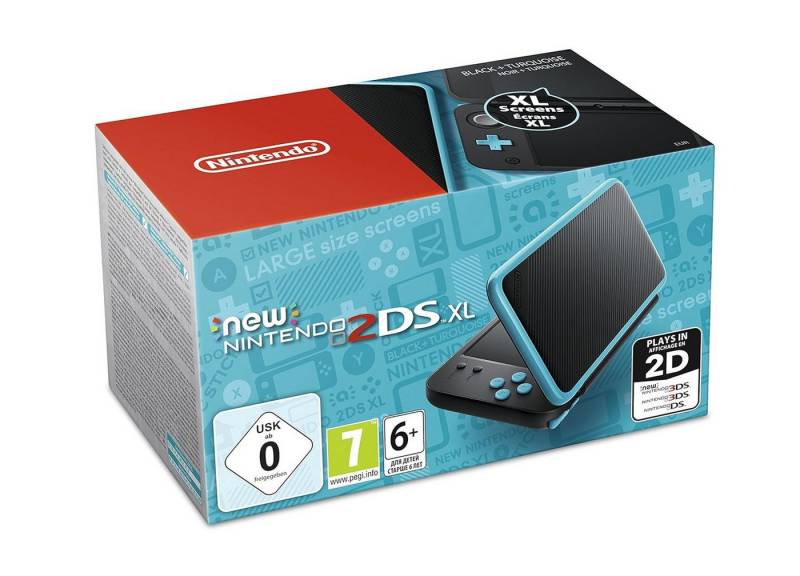 Nintendo New Nintendo 2DS XL Schwarz + Türkis (1) von Nintendo
