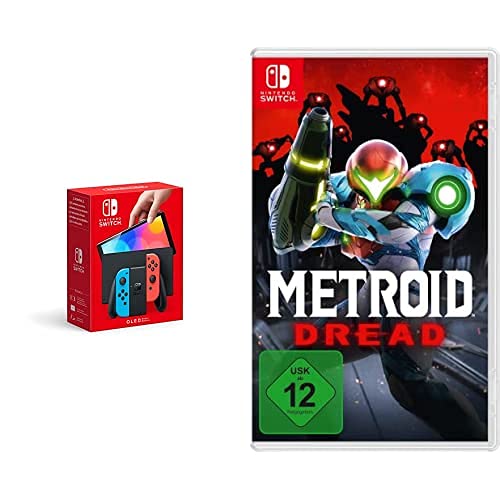 Nintendo Switch (OLED-Modell) Neon-Rot/Neon-Blau + Metroid Dread [Nintendo Switch] von Nintendo