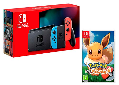 Nintendo Switch 32Gb Neon-Rot/Neon-Blau + Pokémon: Let´s Go, Evoli! von Nintendo