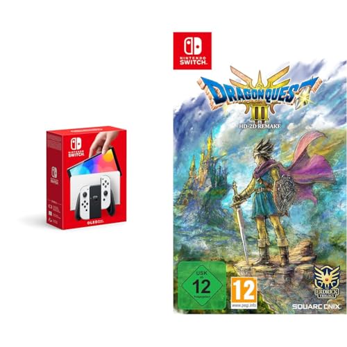 Nintendo Switch-Konsole (OLED-Modell) Weiß & DRAGON QUEST III HD-2D Remake (Switch) von Nintendo