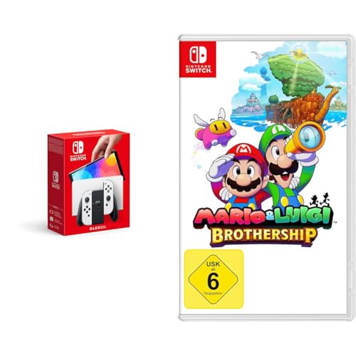 Nintendo Switch-Konsole (OLED-Modell) Weiß & Mario & Luigi: Brothership von Nintendo