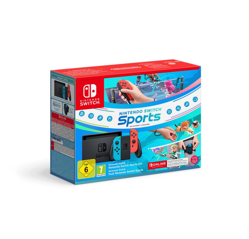 Nintendo Switch-Konsole (neon-blau/neon-rot) - Nintendo Switch Sports-Set von Nintendo