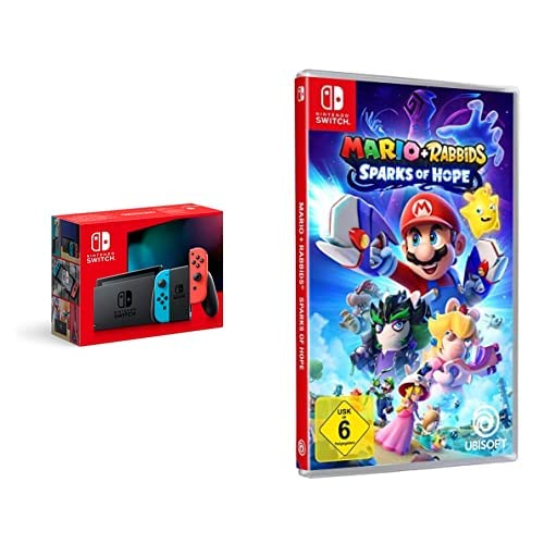 Nintendo Switch Konsole - Neon-Rot/Neon-Blau + Mario + Rabbids Sparks of Hope - [Nintendo Switch] von Nintendo