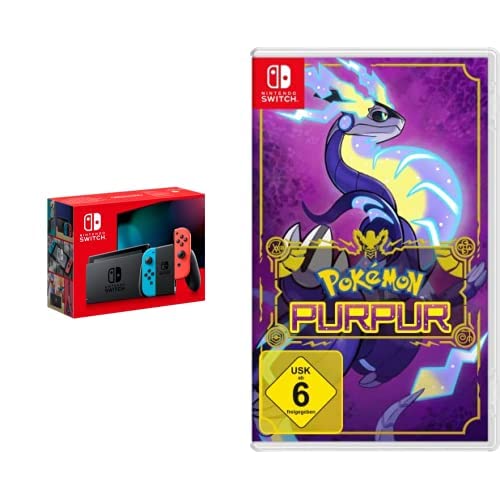 Nintendo Switch Konsole - Neon-Rot/Neon-Blau + Pokémon Purpur - [Nintendo Switch] von Nintendo