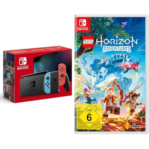 Nintendo Switch-Konsole Neon-Rot/Neon-Blau & LEGO Horizon Adventures (Switch) von Nintendo