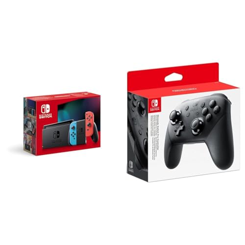 Nintendo Switch-Konsole Neon-Rot/Neon-Blau & Switch Pro Controller von Nintendo