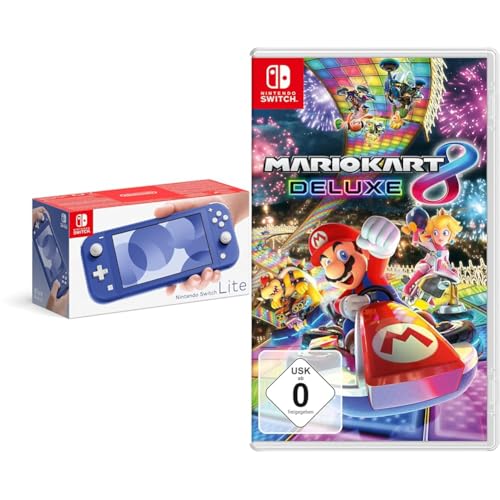Nintendo Switch Lite, Standard, Blau + Mario Kart 8 Deluxe - [Nintendo Switch] von Nintendo