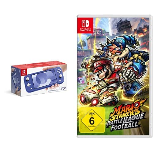 Nintendo Switch Lite, Standard, Blau + Mario Strikers: Battle League Football - [Nintendo Switch] von Nintendo