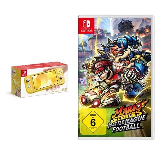 Nintendo Switch Lite, Standard, Gelb + Mario Strikers: Battle League Football - [Nintendo Switch] von Nintendo