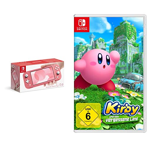 Nintendo Switch Lite, Standard, Koralle + Kirby und das vergessene Land - [Nintendo Switch] von Nintendo