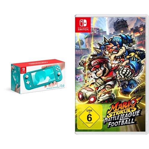 Nintendo Switch Lite, Standard, Türkis-Blau + Mario Strikers: Battle League Football - [Nintendo Switch] von Nintendo