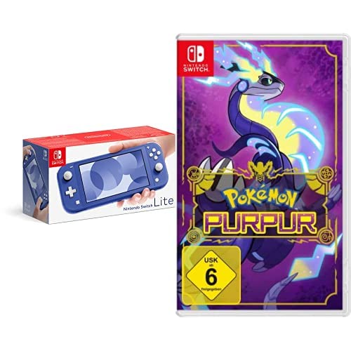 Nintendo Switch Lite Blau + Pokémon Purpur Switch von Nintendo