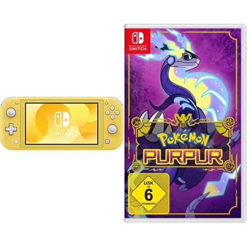 Nintendo Switch Lite Gelb + Pokémon Purpur Switch von Nintendo