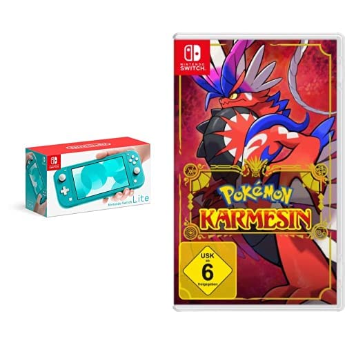 Nintendo Switch Lite Türkis-Blau + Pokémon Karmesin Switch von Nintendo