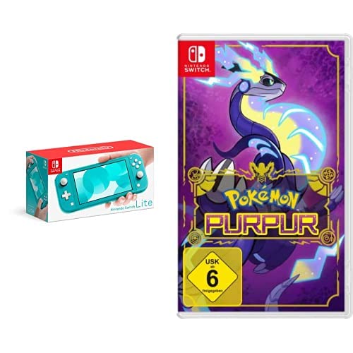 Nintendo Switch Lite Türkis-Blau + Pokémon Purpur Switch von Nintendo