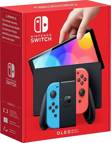 Nintendo Switch OLED Konsole 64GB Neonrot, Neonblau von Nintendo