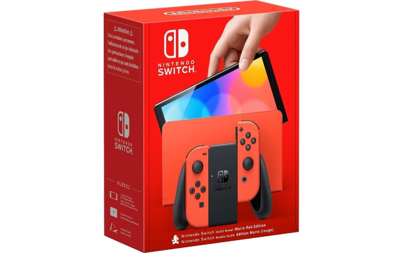 Nintendo Switch OLED Mario-Edition rot von Nintendo