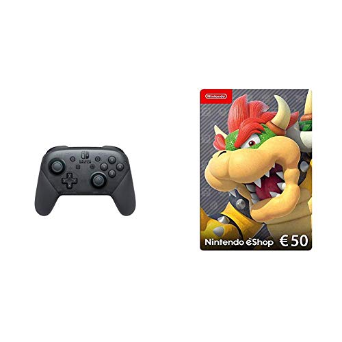Nintendo Switch Pro Controller & Nintendo eShop Card | 50 EUR Guthaben | Download Code von Nintendo