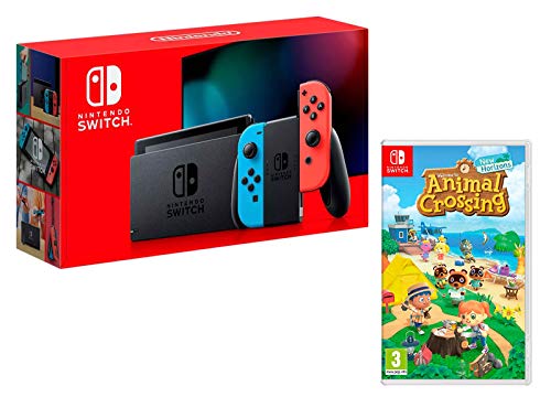 Nintendo Switch V2 32Gb Neon-Rot/Neon-Blau [neues model] + Animal Crossing: New Horizons von Nintendo