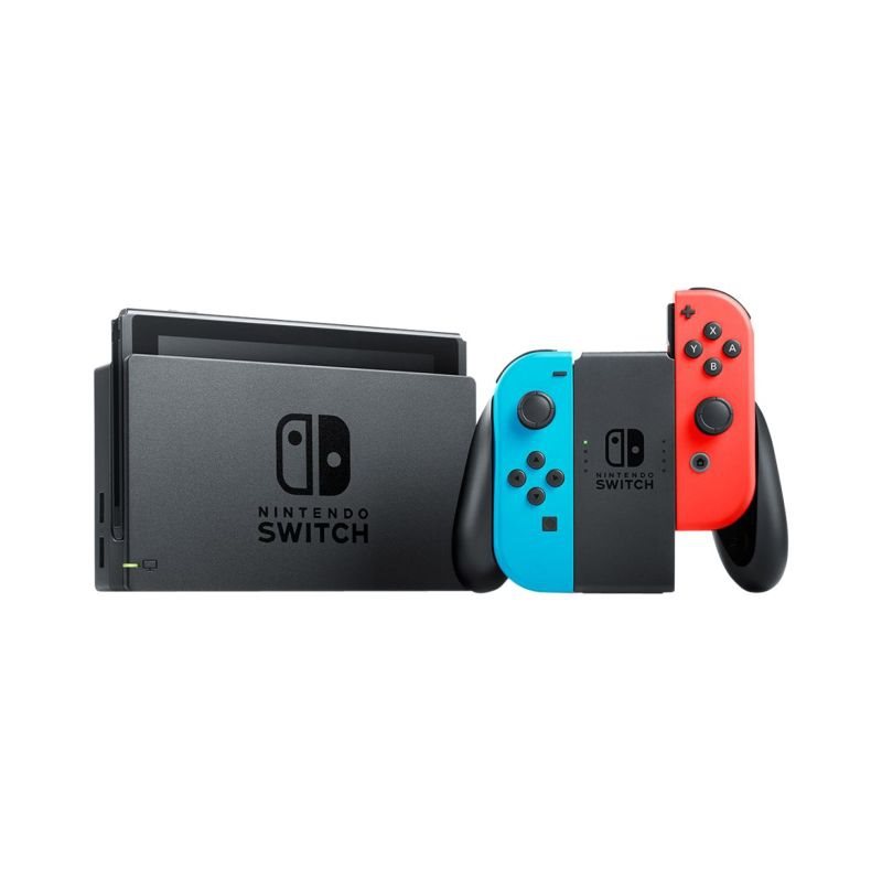 Nintendo Switch mit Neon Blau & Rot Joy-Con Spielkonsole Full HD Schwarz Nintendo Switch mit Neon Blau & Rot Joy-Con Spielkonsole Full HD Schwarz von Nintendo