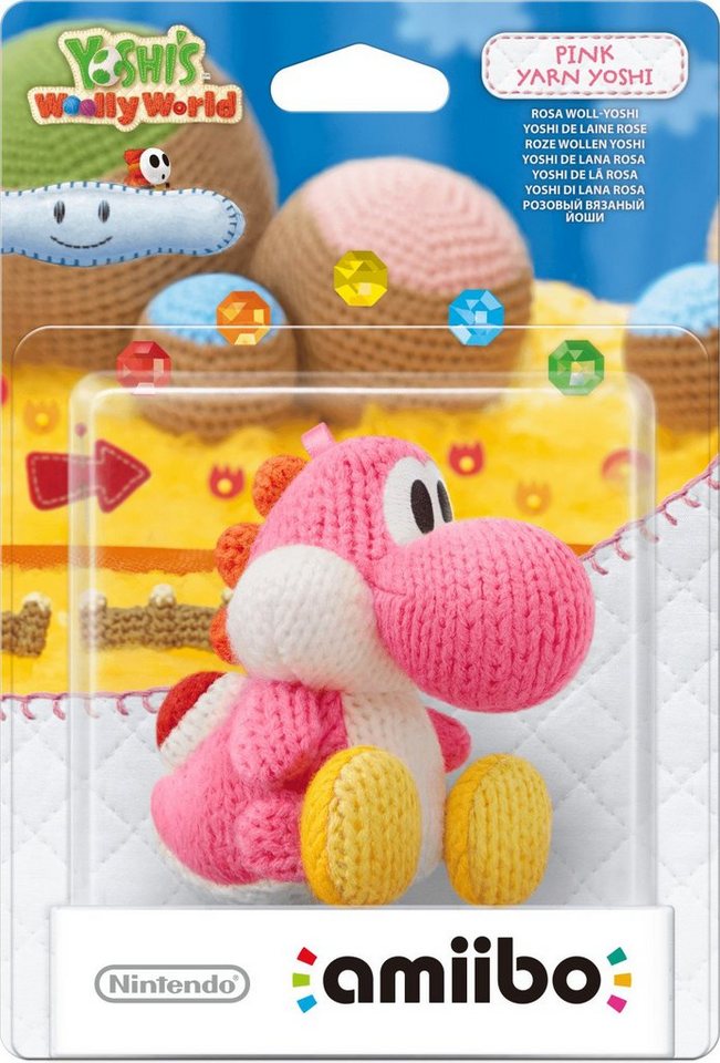 Nintendo amiibo Woll Yoshi rosa Yoshi's Woolly World Collection Wii U 3DS pink Switch-Controller von Nintendo