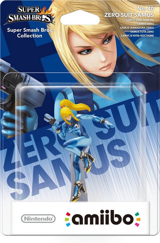 Nintendo amiibo Zero Suit Samus No 40 (Metroid) Super Smash Bros Collection Switch-Controller von Nintendo