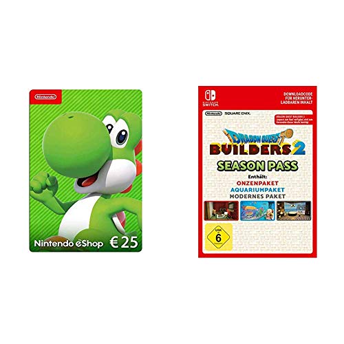 Nintendo eShop Card | 25 EUR Guthaben | Download Code & Dragon Quest Builders 2 : Season Pass| Switch - Download Code von Nintendo