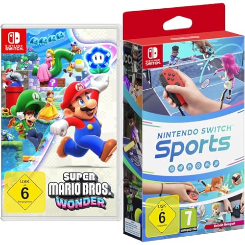 Super Mario Bros. Wonder - [Nintendo Switch] & Switch Sports (inkl. Beingurt) - [Nintendo Switch] von Nintendo