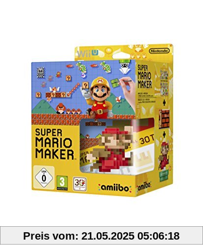Super Mario Maker (inkl. amiibo 8-Bit Mario Figur + Artbook) - [Wii U] von Nintendo