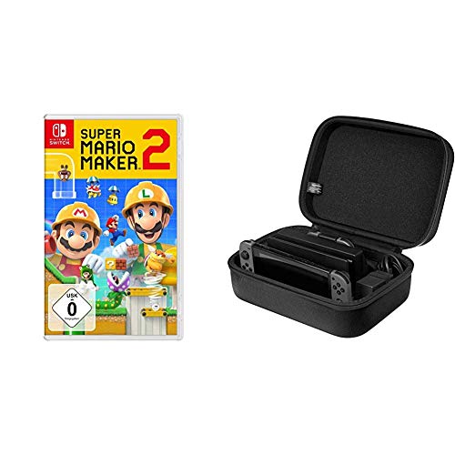 Super Mario Maker 2 - Standard Edition [Nintendo Switch] & Amazon Basics - Reise- und Aufbewahrungsbox f√ºr die Nintendo Switch, Schwarz von Nintendo