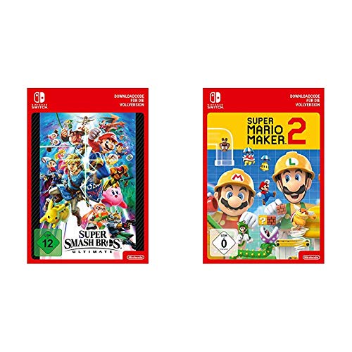 Super Smash Bros. Ultimate | Switch - Download Code & Super Mario Maker 2 | Switch Download Code von Nintendo