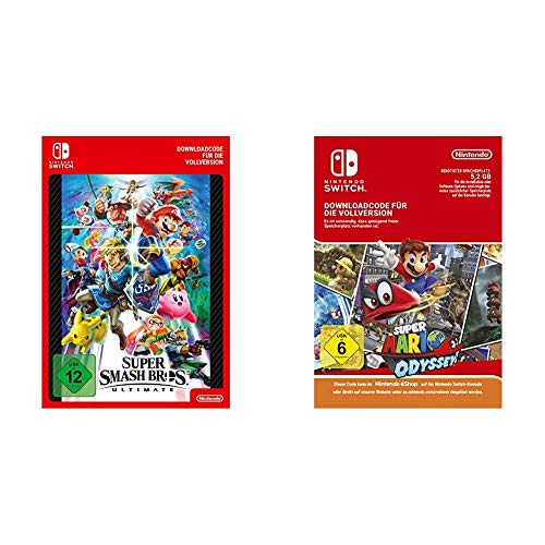 Super Smash Bros. Ultimate | Switch - Download Code & Super Mario Odyssey [Switch Download Code] von Nintendo