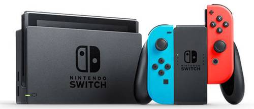 Switch Konsole Grau, Neonblau, Neonrot V2 2019 von Nintendo