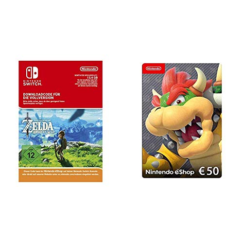 The Legend of Zelda: Breath of the Wild [Switch Download Code] & Nintendo eShop Card | 50 EUR Guthaben | Download Code von Nintendo