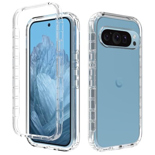 Niopiee für Google Pixel 9 Hülle Pixel 9 Pro 360° Grad Kristallklar Stoßfest Handyhülle Heavy Duty Hard Robuste Case Anti-Rutsch Stoßstange Anti-Kratzer Rüstung Schutzhülle Transparent Niopiee für Google Pixel 9 Hülle Pixel 9 Pro 360° Grad Kristallklar Stoßfest Handyhülle Heavy Duty Hard Robuste Case Anti-Rutsch Stoßstange Anti-Kratzer Rüstung Schutzhülle Transparent von Niopiee
