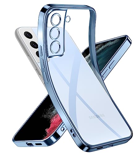 Niphabe Handyhülle für Samsung Galaxy S22 Hülle, Niemals Gelb Ultra Dünn Crystal Clear Schutzhülle Weiches Silikon Stoßfest Case Kompatibel mit Samsung Galaxy S22 5G 6.1''-Blau Niphabe Handyhülle für Samsung Galaxy S22 Hülle, Niemals Gelb Ultra Dünn Crystal Clear Schutzhülle Weiches Silikon Stoßfest Case Kompatibel mit Samsung Galaxy S22 5G 6.1''-Blau von Niphabe
