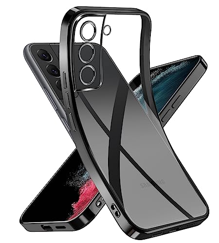 Niphabe Handyhülle für Samsung Galaxy S22 Hülle, Niemals Gelb Ultra Dünn Crystal Clear Schutzhülle Weiches Silikon Stoßfest Case Kompatibel mit Samsung Galaxy S22 5G 6.1'' -Schwarz Niphabe Handyhülle für Samsung Galaxy S22 Hülle, Niemals Gelb Ultra Dünn Crystal Clear Schutzhülle Weiches Silikon Stoßfest Case Kompatibel mit Samsung Galaxy S22 5G 6.1'' -Schwarz von Niphabe